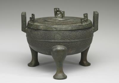 图片[3]-Ding cauldron with coiling hui-snake pattern, Spring and Autumn period (770-476 BCE)-China Archive